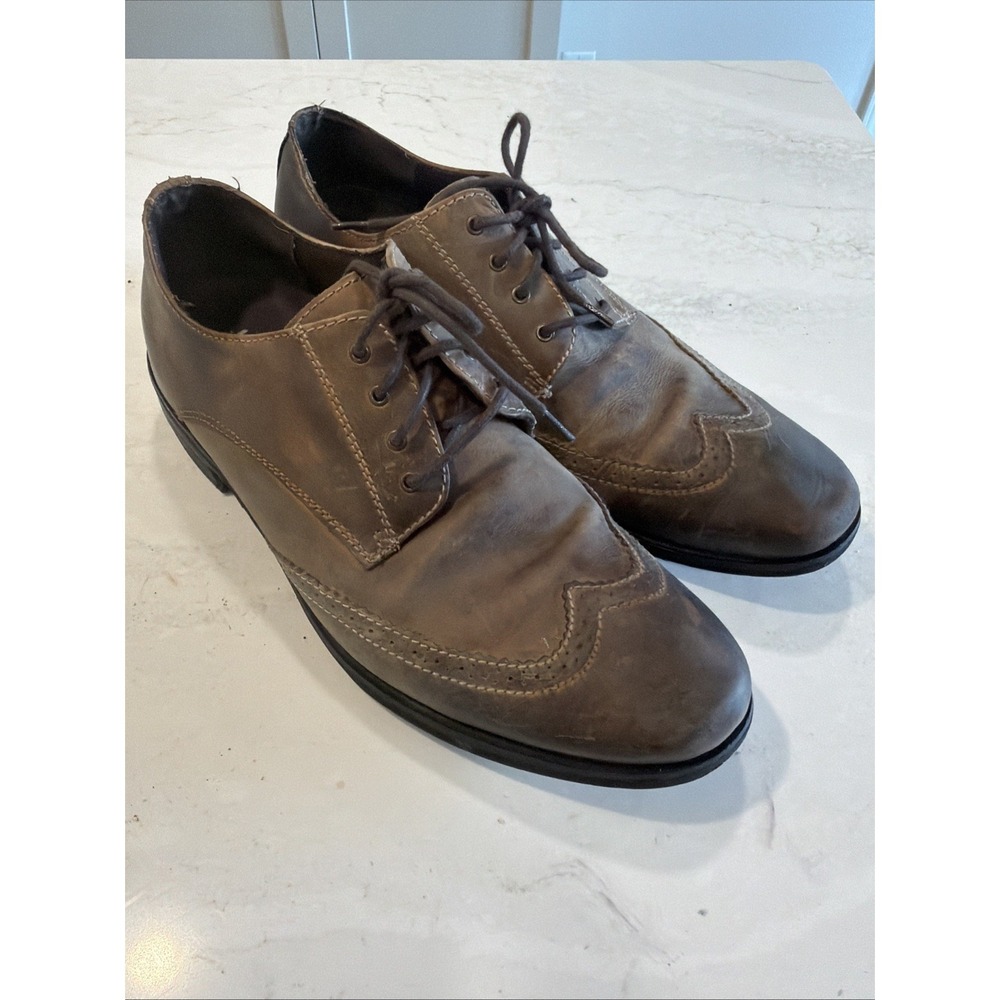 Bed Stu Men's Leather Oxford Wingtip Shoes Bench Made Rich Brown Size 13